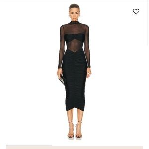 Ser.o.ya Lavina Elegant Black Sheer Dress